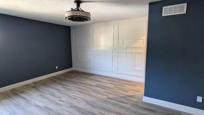 Bedroom flooring install in Woodstock, Ontario 